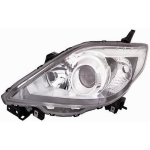 FARO FANALE PROIETTORE SX H7-HB3 PRED REG ELETT MAZDA 5 04/08>09/10 PARAB NERA