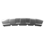 MODANATURA PARAURTI ANTERIORE INFERIORE ARGENTO BMW X3 G01 01/18> LUXURY