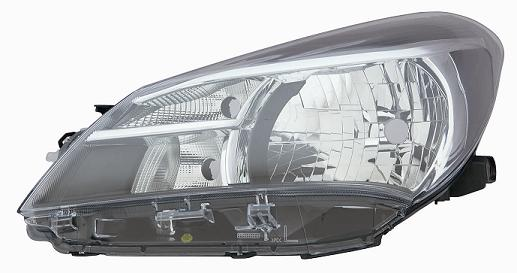 FARO FANALE PROIETTORE SX H4 PRED REG ELETT TOYOTA YARIS 07/14> PARAB NERA