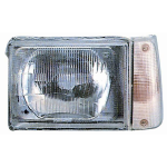 FARO FANALE PROIETTORE DX ASIMM-H5 PRED REG EL FIAT PANDA 01/86> IND DIREZ BIANCO