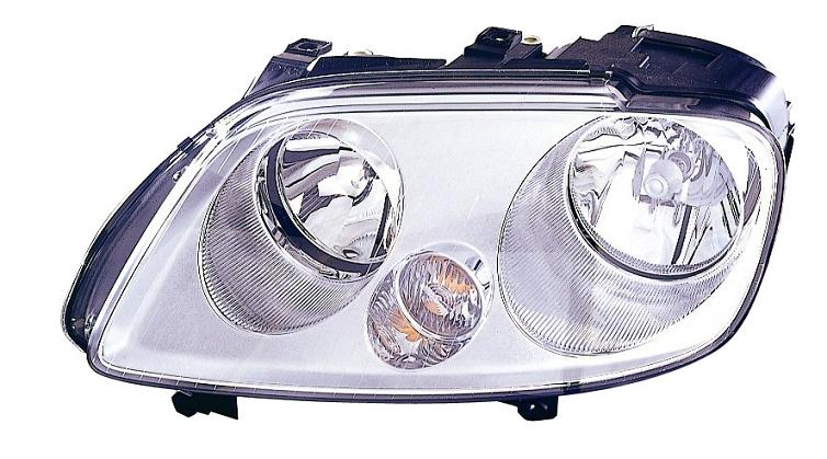 FARO FANALE PROIETTORE SX H1-H7 PRED REG ELETT VOLKSWAGEN CADDY 08/04>08/10