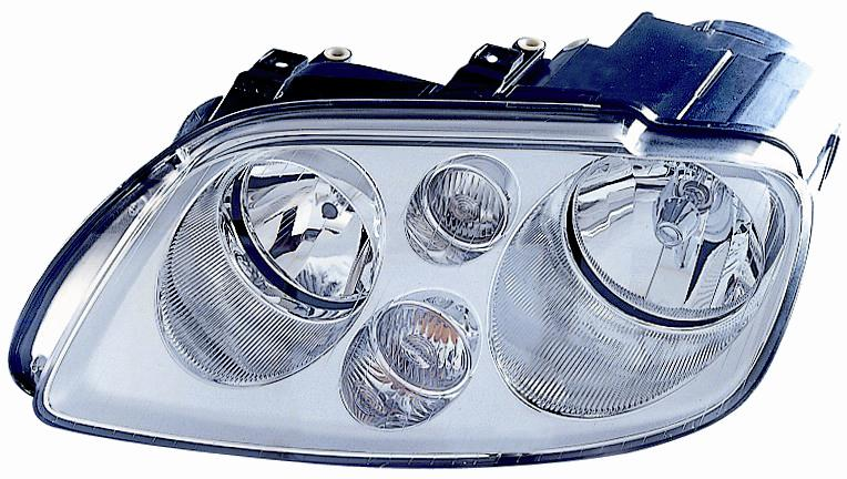 FARO FANALE PROIETTORE SX 2H7 PRED REG ELETT VOLKSWAGEN TOURAN 02/03>10/06 PARAB CROM