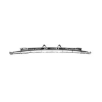 GRIGLIA PARAURTI PEUGEOT 207'06->'09 SPORT/CC ANTERIORE CENTRALE SUPERIORE CROMATA