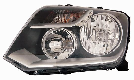 FARO FANALE PROIETTORE DX H7-H1 PRED REG ELETT PARAB NERA  VOLKSWAGEN AMAROK 01/11>