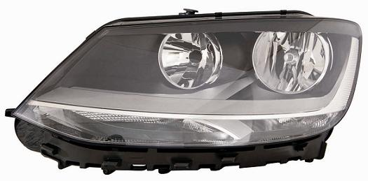 FARO FANALE PROIETTORE DX 2H7 C/MOTORE ELETT VW SHARAN 01/10 --> PARAB NERA